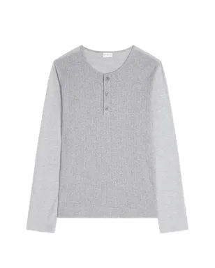 DRIES VAN NOTEN ボタン付きリブTシャツ - サムネイル1