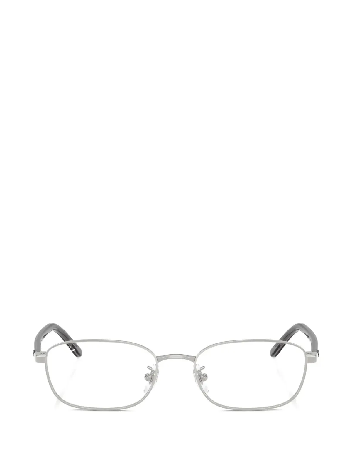 Ray-Ban 長方形のメタルフレーム眼鏡 - 画像1