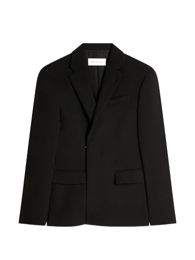 Dries Van Noten DRIES VAN NOTEN ノッチド・ラペルジャケット ブラックの商品画像