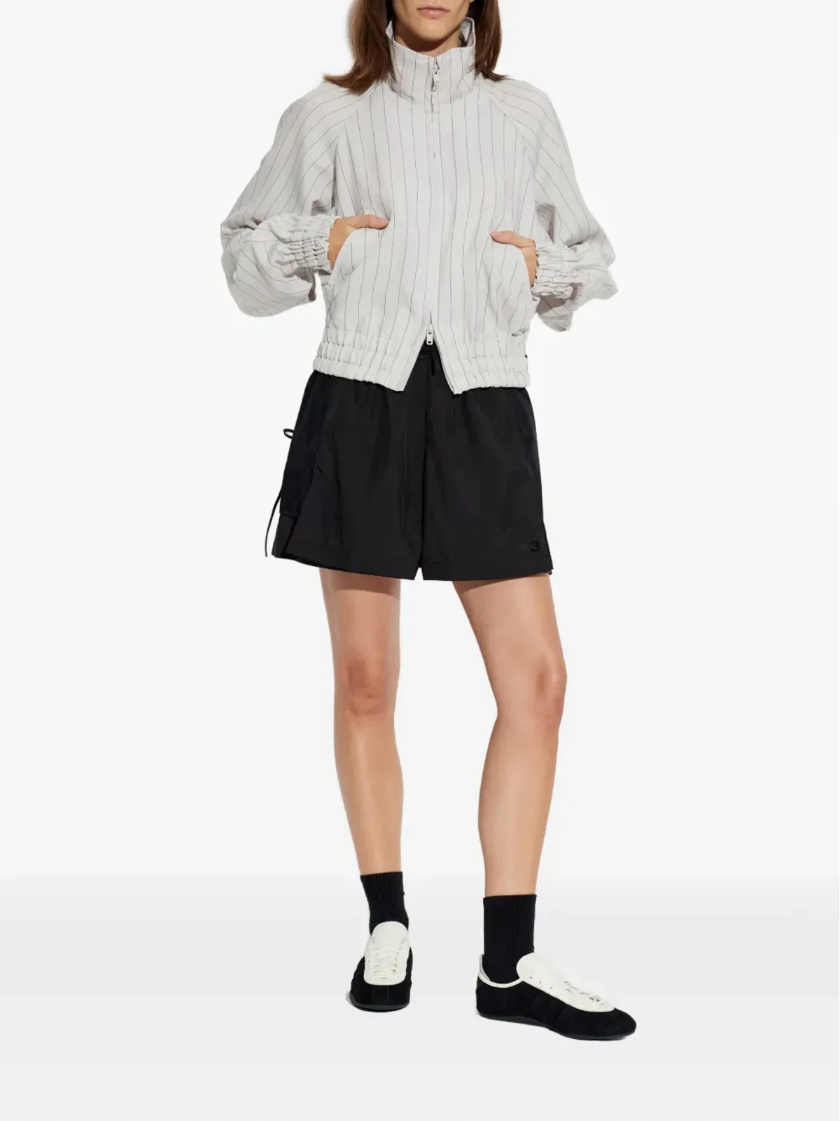 Y-3 ロゴプリントショーツ - 画像2