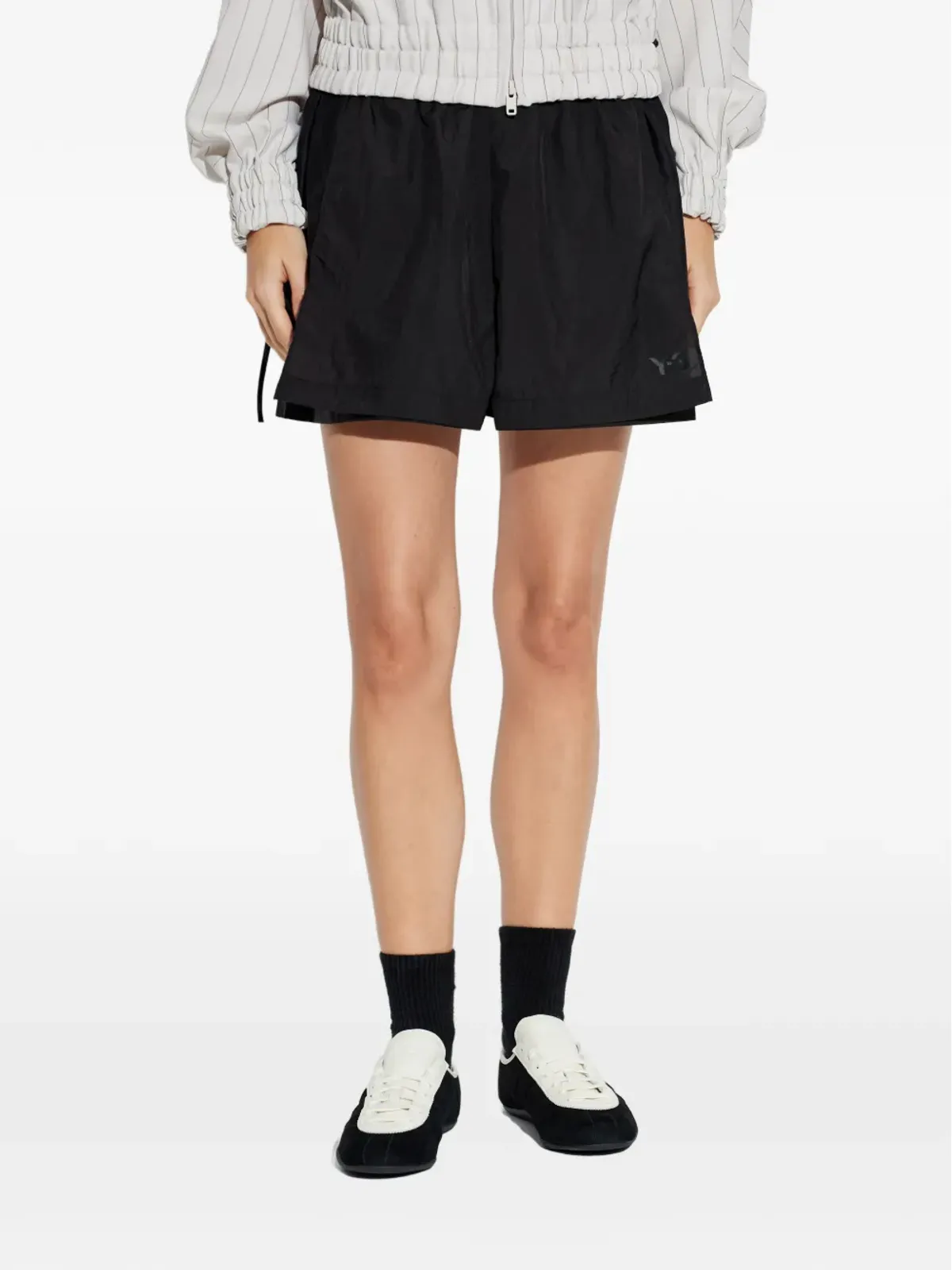 Y-3 ロゴプリントショーツ - 画像3