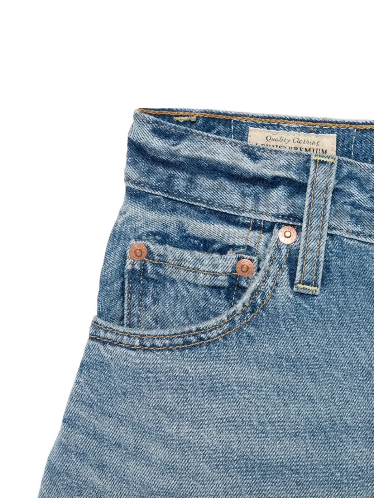 Levi's ほつれデニムショートパンツ - 画像3
