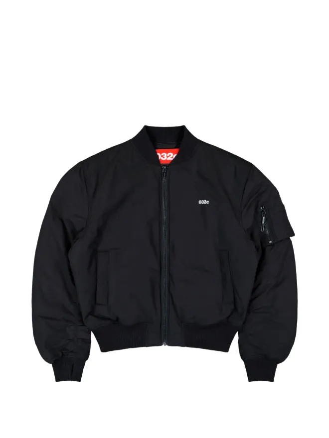 032c 032c ジップアップ ボンバージャケット ブラックの商品画像