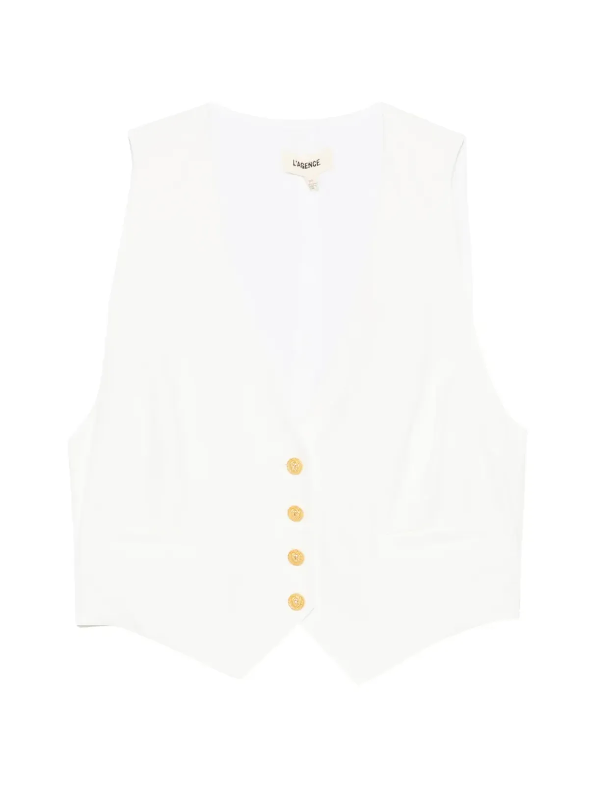 L'Agence ボタン付きウェストコート - White - 画像1