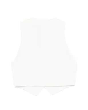 L'Agence ボタン付きウェストコート - White - サムネイル2