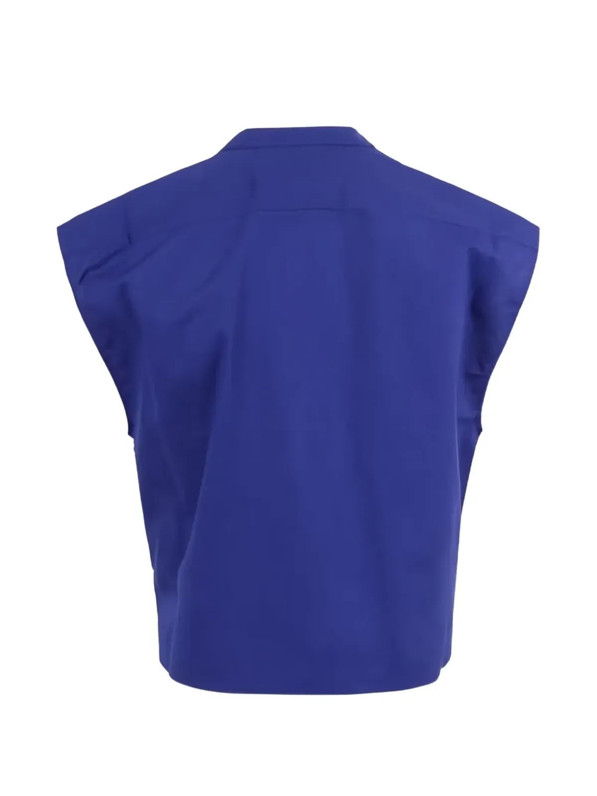 mii Gaia collared appliquéd top - Blue - 画像2
