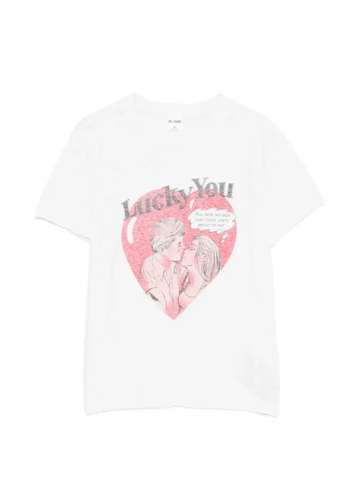 RE/DONE Lucky You T-shirt - White - 画像1