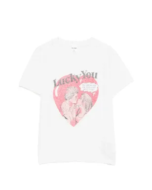 RE/DONE Lucky You T-shirt - White - サムネイル1