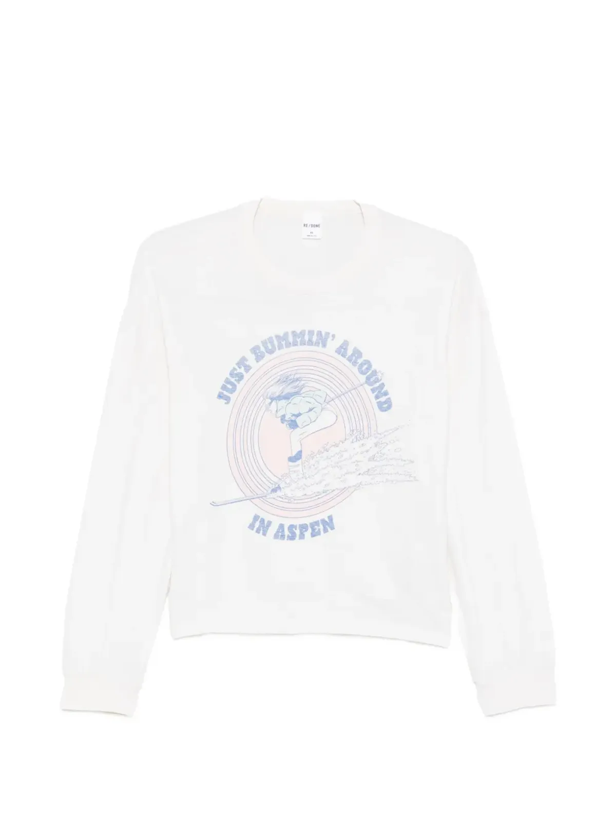 RE/DONE ボクシー・ボーイフレンド ロングスリーブ Tシャツ - 画像1