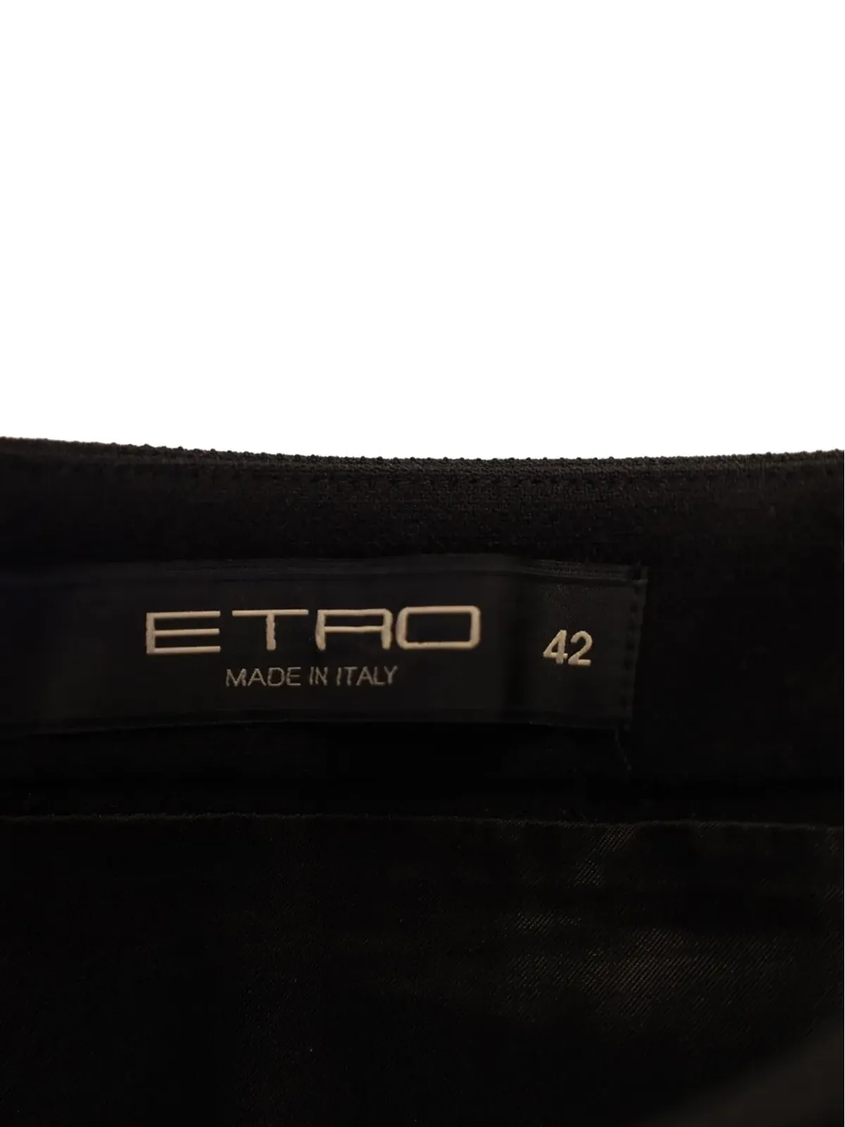 Etro Vintage エトロ ヴィンテージ Aライン膝丈ミニスカート - ブラック - 画像3