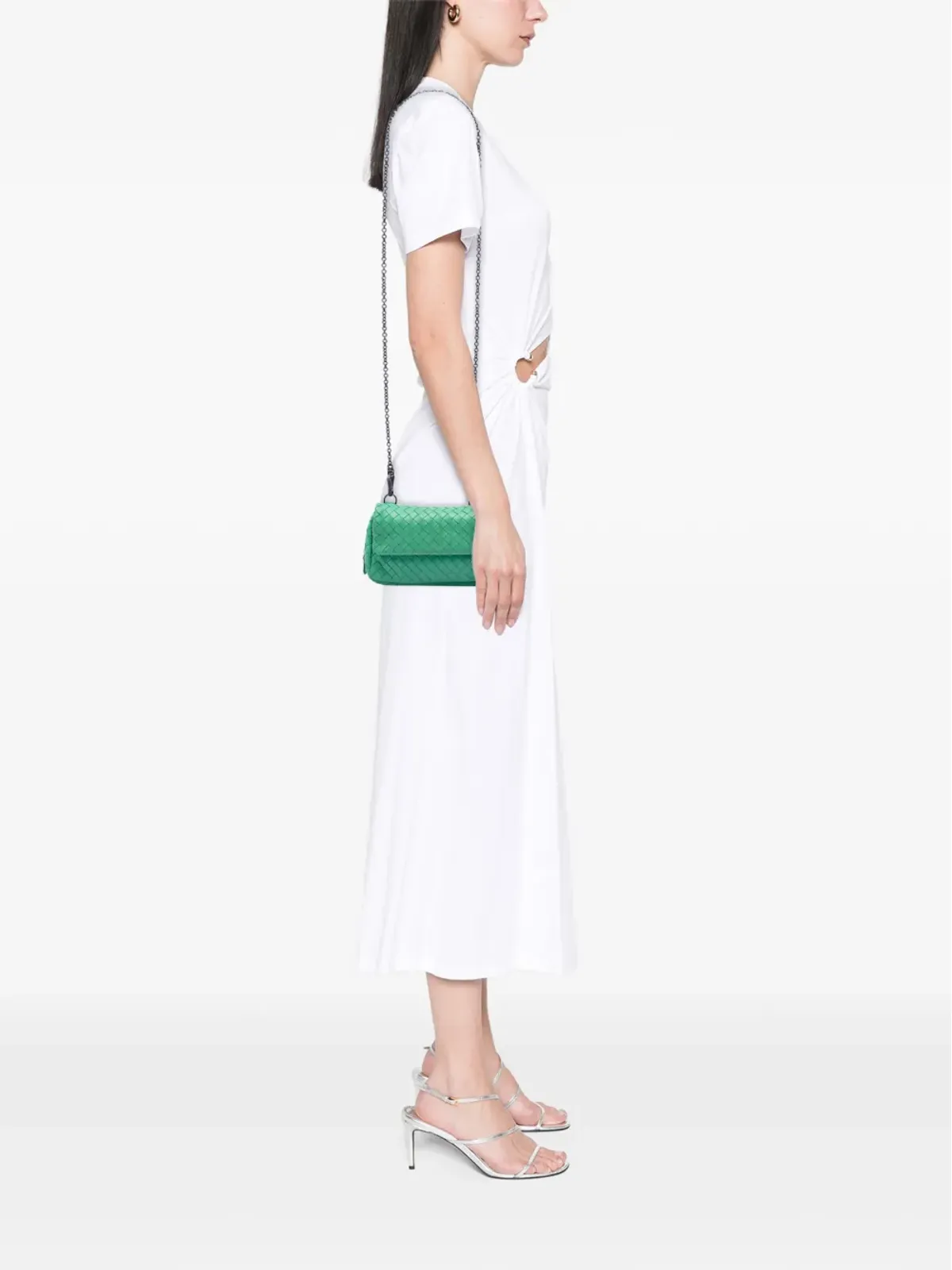 Bottega Veneta Pre-Owned クロスボディバッグ インツレッチァート チェーンフラップ - 画像2