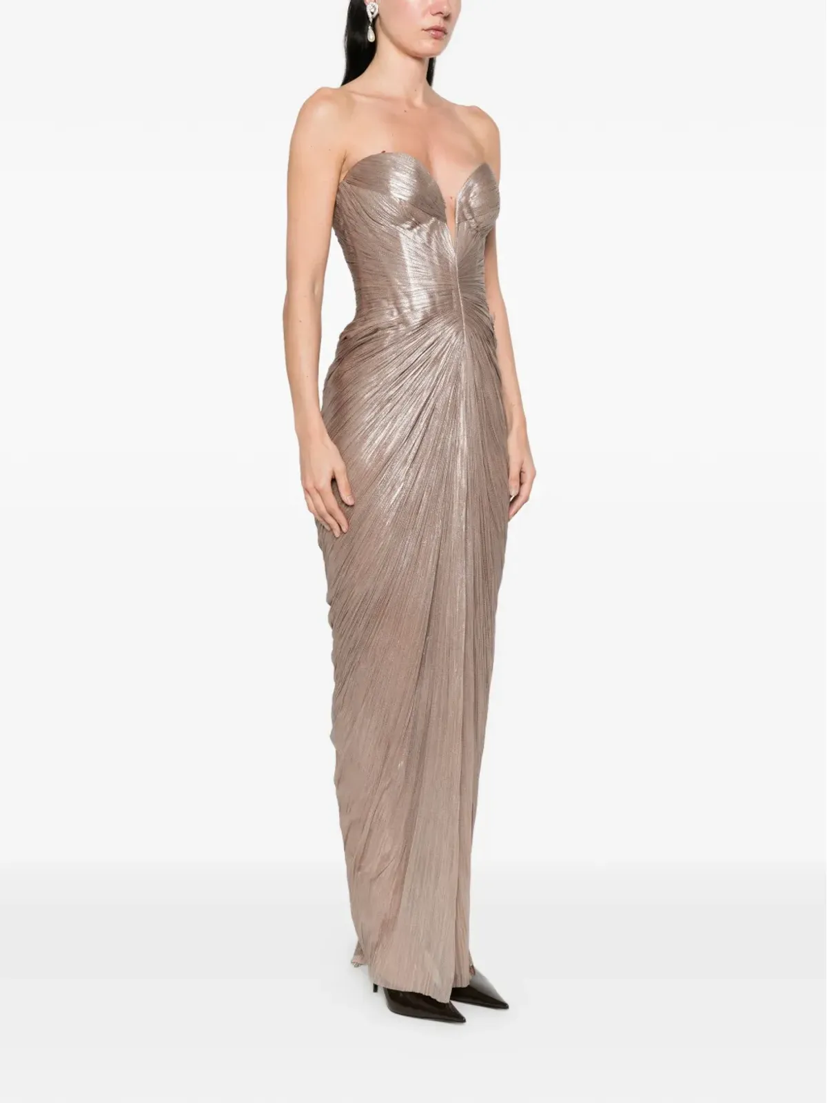 Maria Lucia Hohan Alessandra draped maxi dress - 画像3