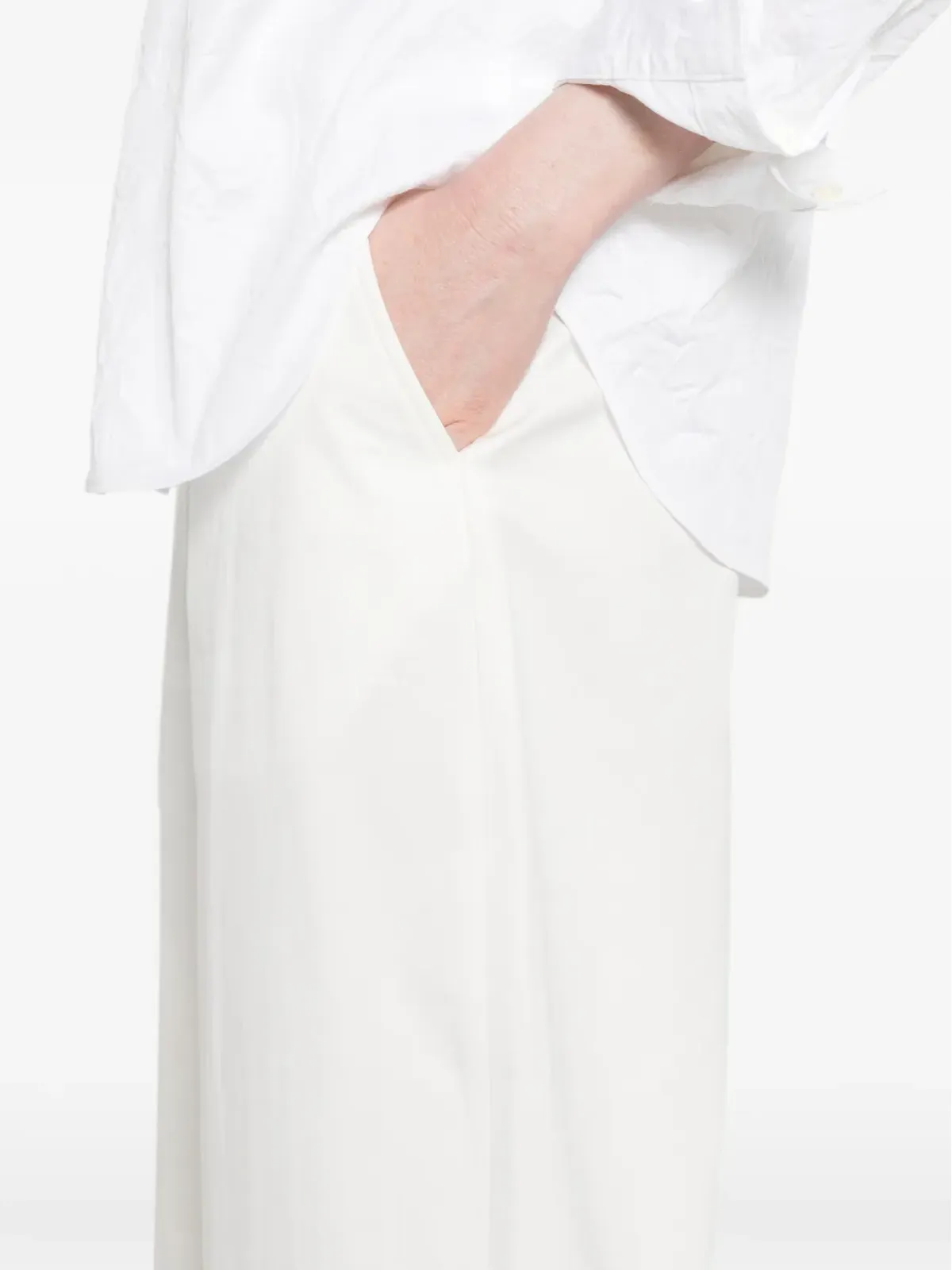nicholson & nicholson ボタン留めパンツ - White - 画像5