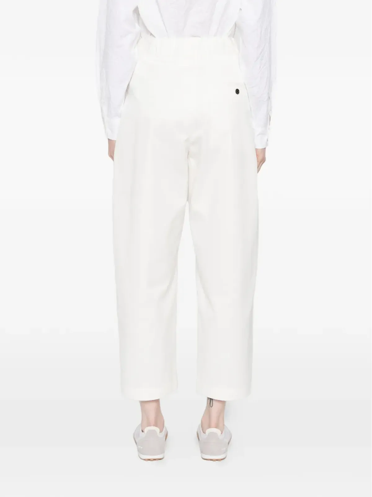 nicholson & nicholson ボタン留めパンツ - White - 画像4