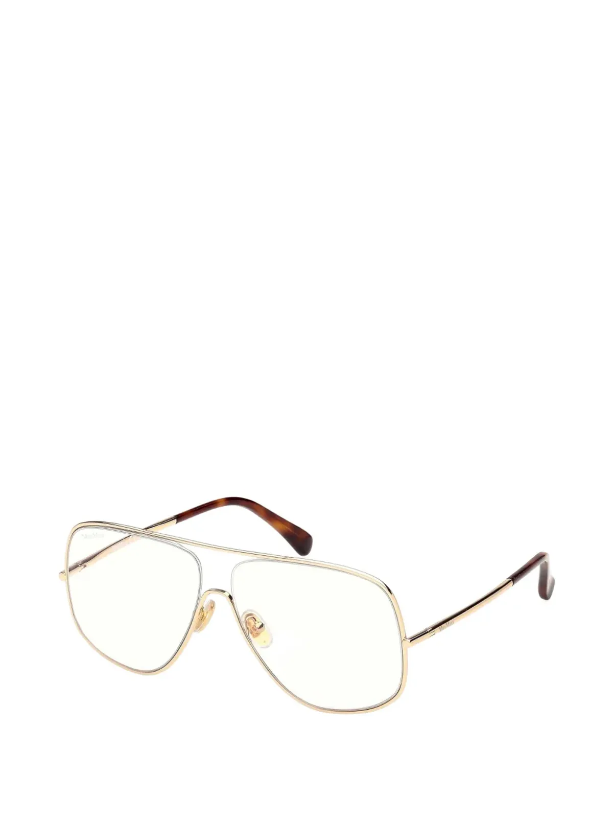 Max Mara Eyewear パイロットフレーム眼鏡 - ゴールド - 画像2