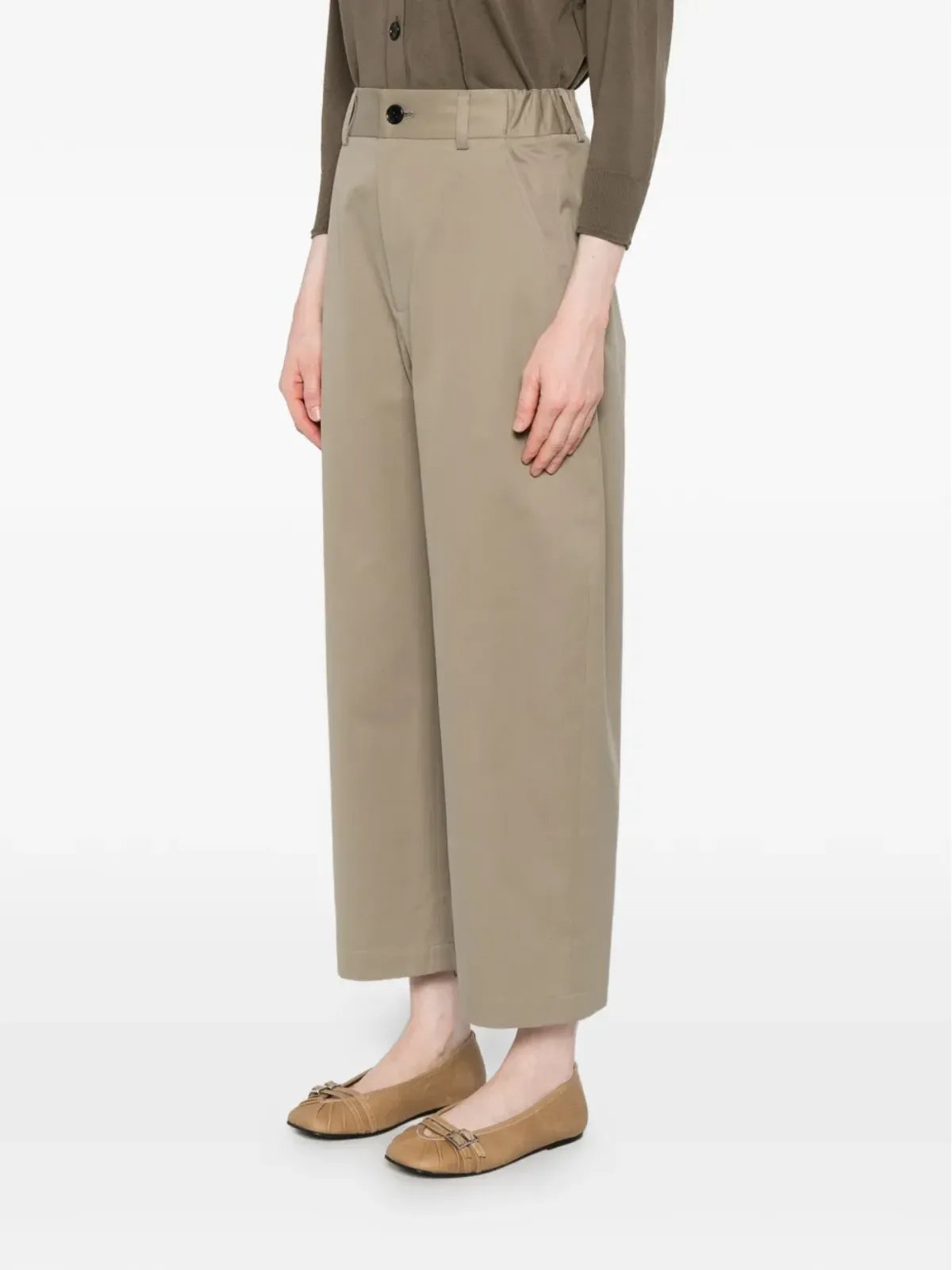nicholson & nicholson ウエストゴムパンツ - グリーン - 画像3