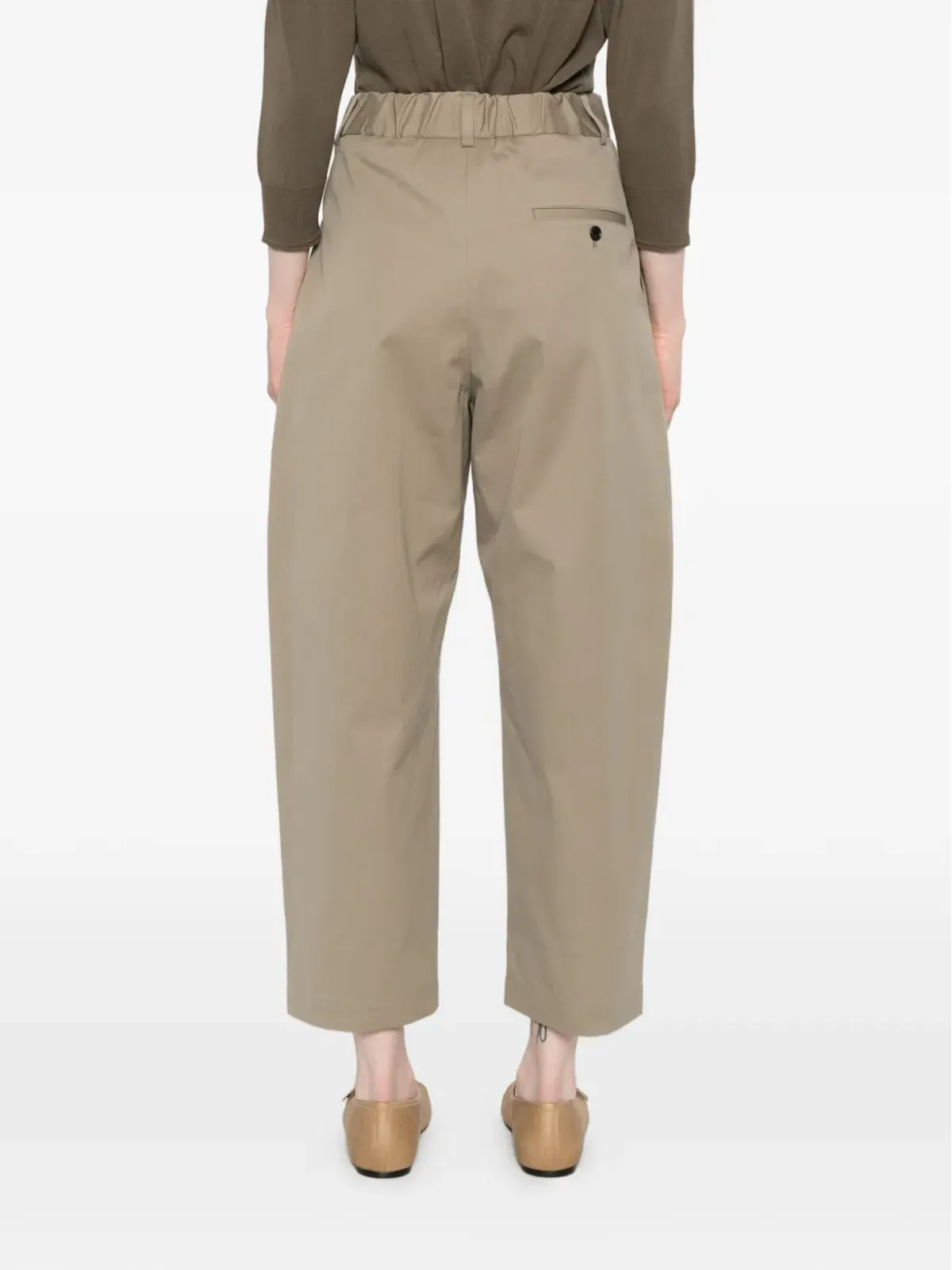 nicholson & nicholson ウエストゴムパンツ - グリーン - 画像4
