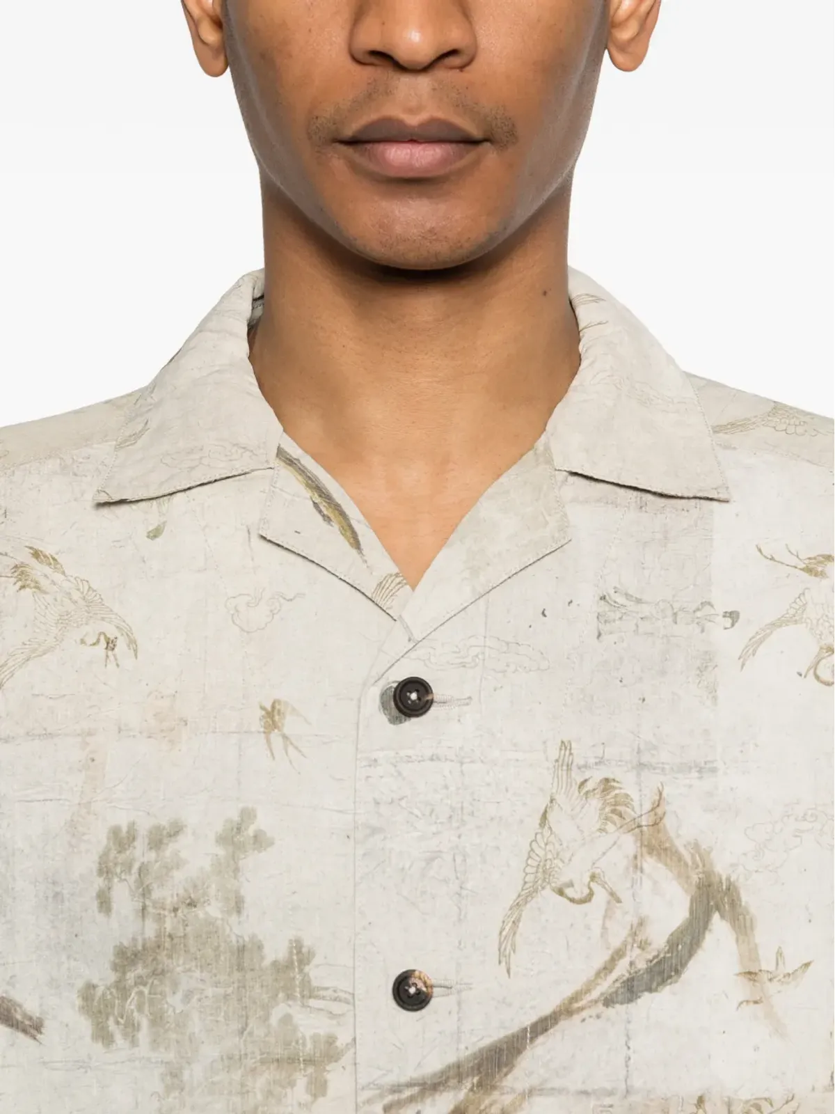 Ziggy Chen ボタン留めプリントシャツ - 画像5