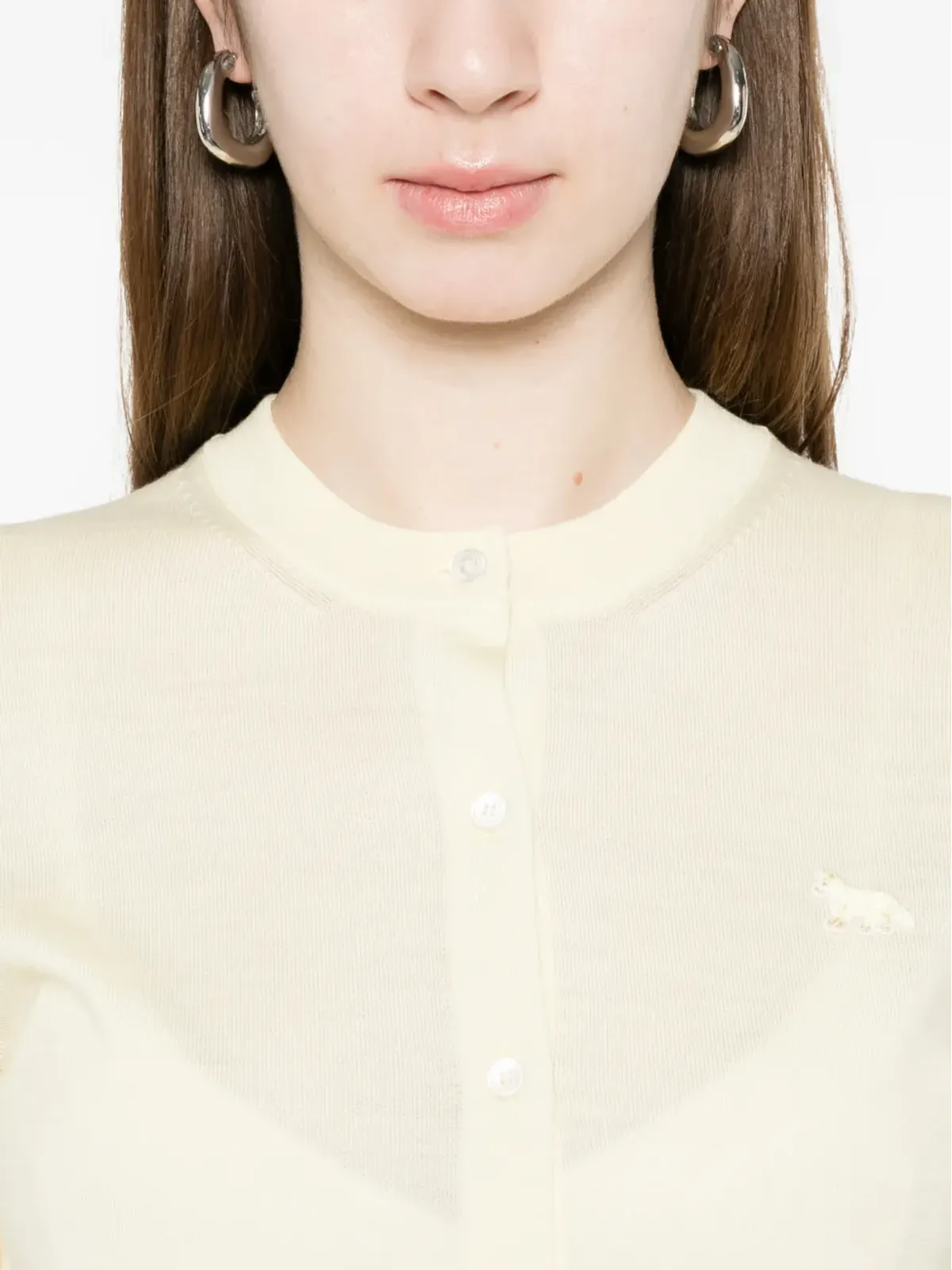 Maison Kitsuné ロゴパッチカーディガン - 画像5
