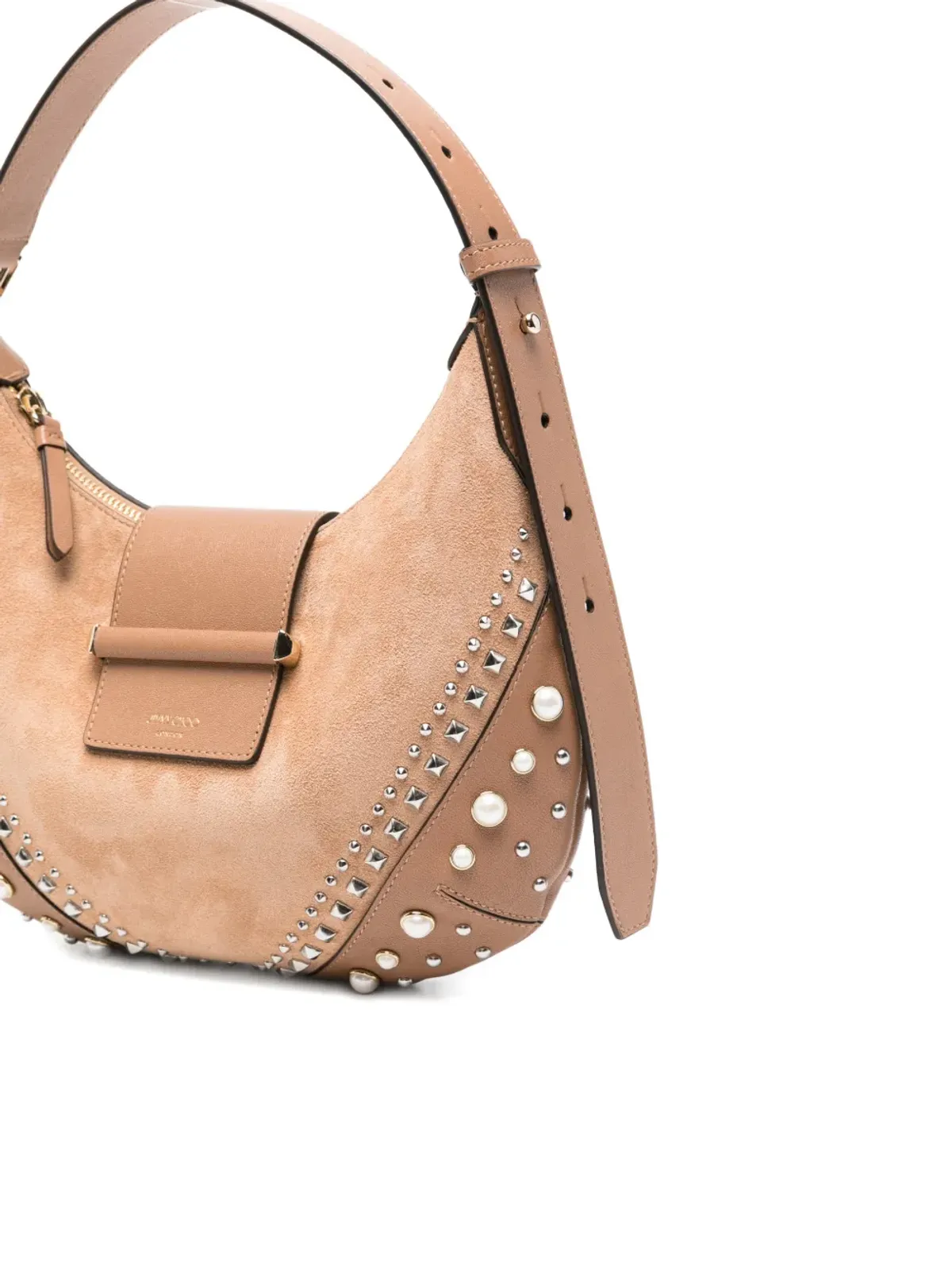 Jimmy Choo Bar studded-embellishment tote bag - Neutrals - 画像4