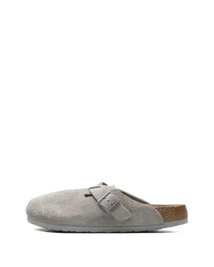 Birkenstock ボストン ソフトフットベッド スエード スリッパ - サムネイル5