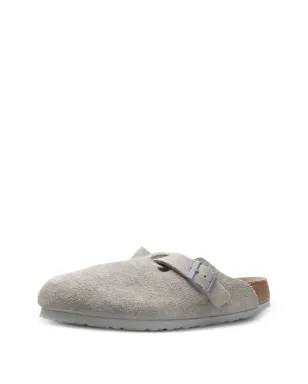Birkenstock ボストン ソフトフットベッド スエード スリッパ - サムネイル3