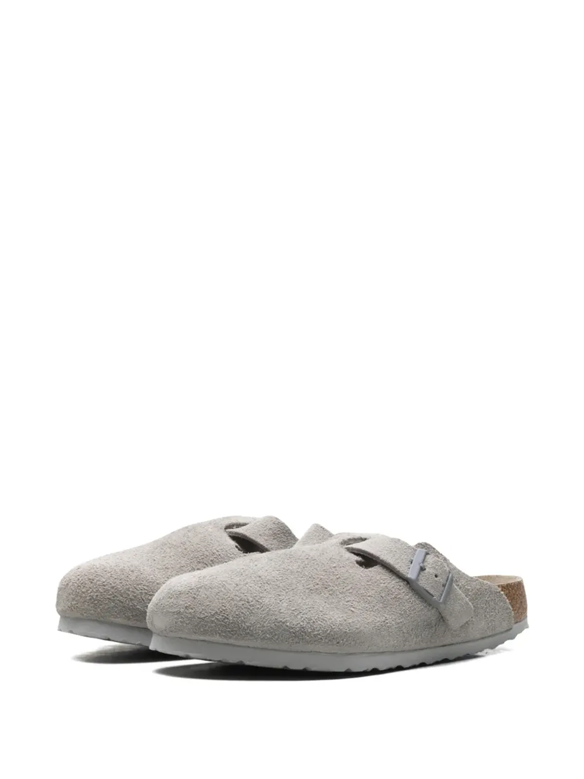 Birkenstock ボストン ソフトフットベッド スエード スリッパ - 画像4