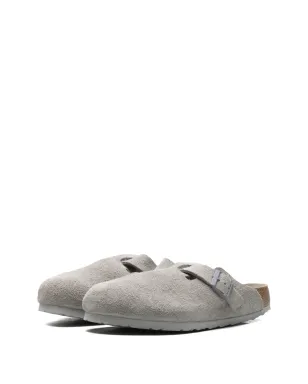 Birkenstock ボストン ソフトフットベッド スエード スリッパ - サムネイル4