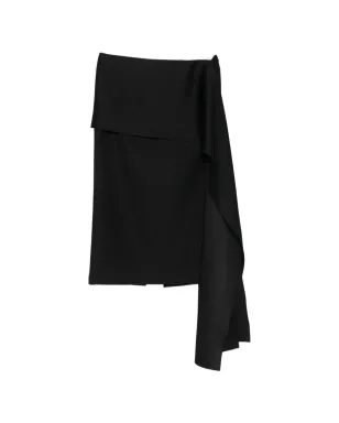 Carven アシンメトリードレープ ミディスカート - サムネイル1