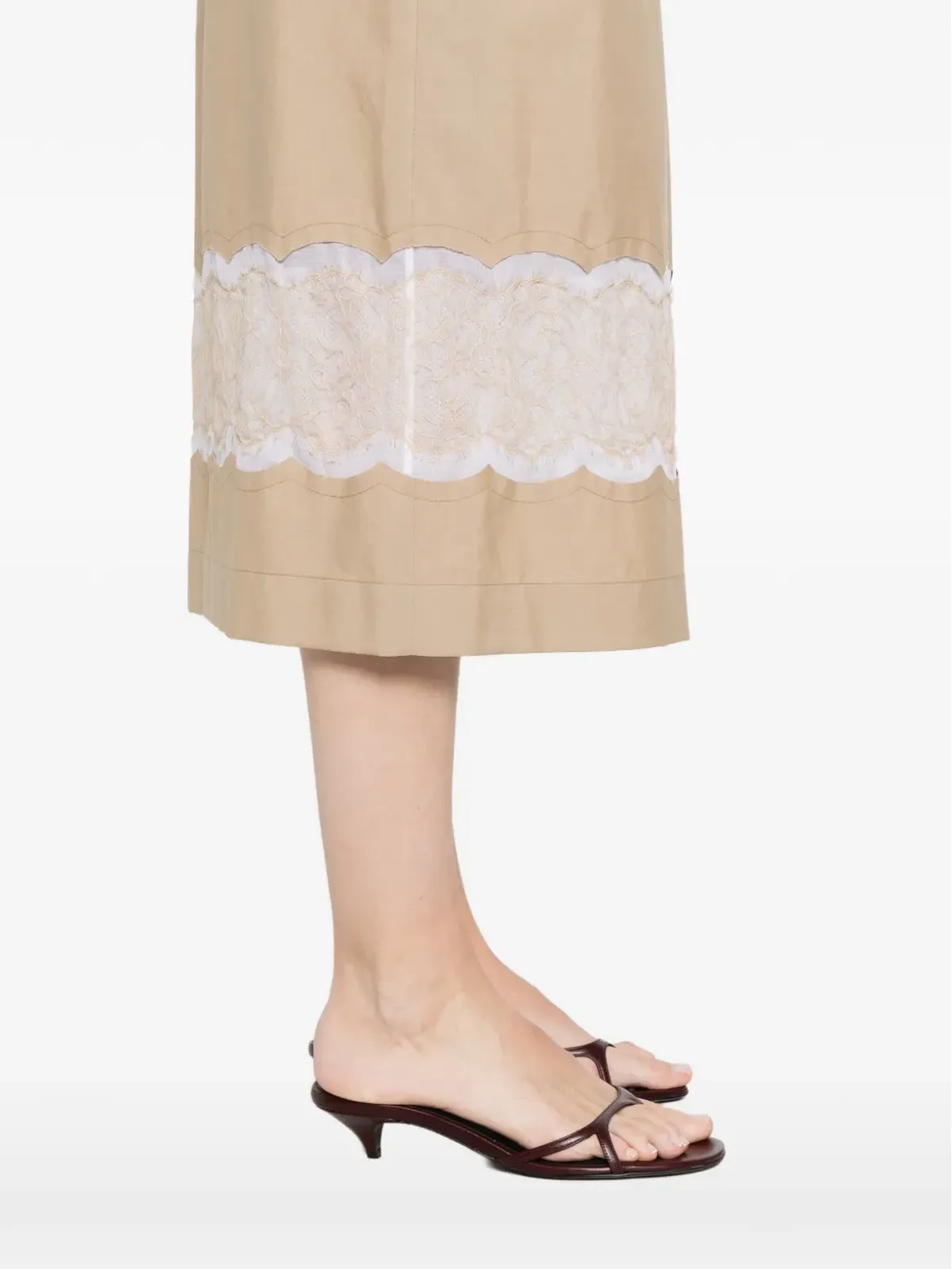 Carven レーストリム ミディスカート - 画像5