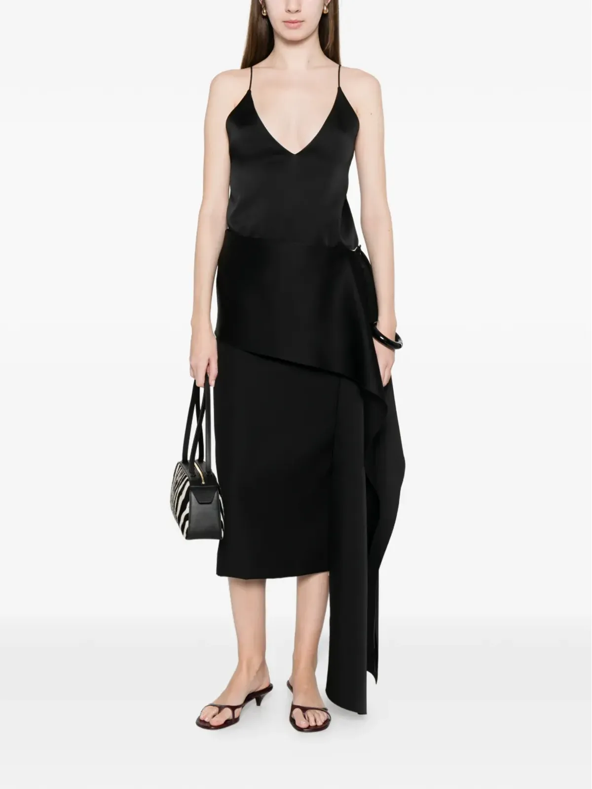 Carven Vネック ブラウス - 画像2