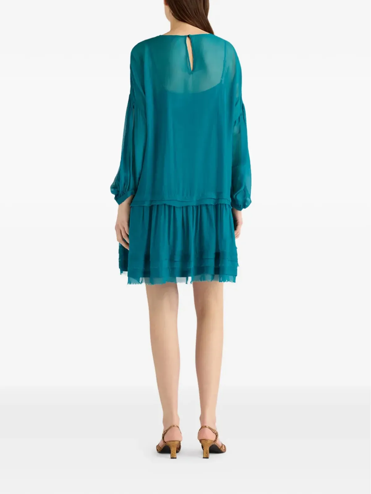 Momoni Agave mini dress - Green - 画像5