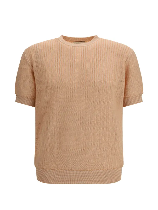 Piacenza Cashmere Piacenza Cashmere リブ編み半袖セーターの商品画像