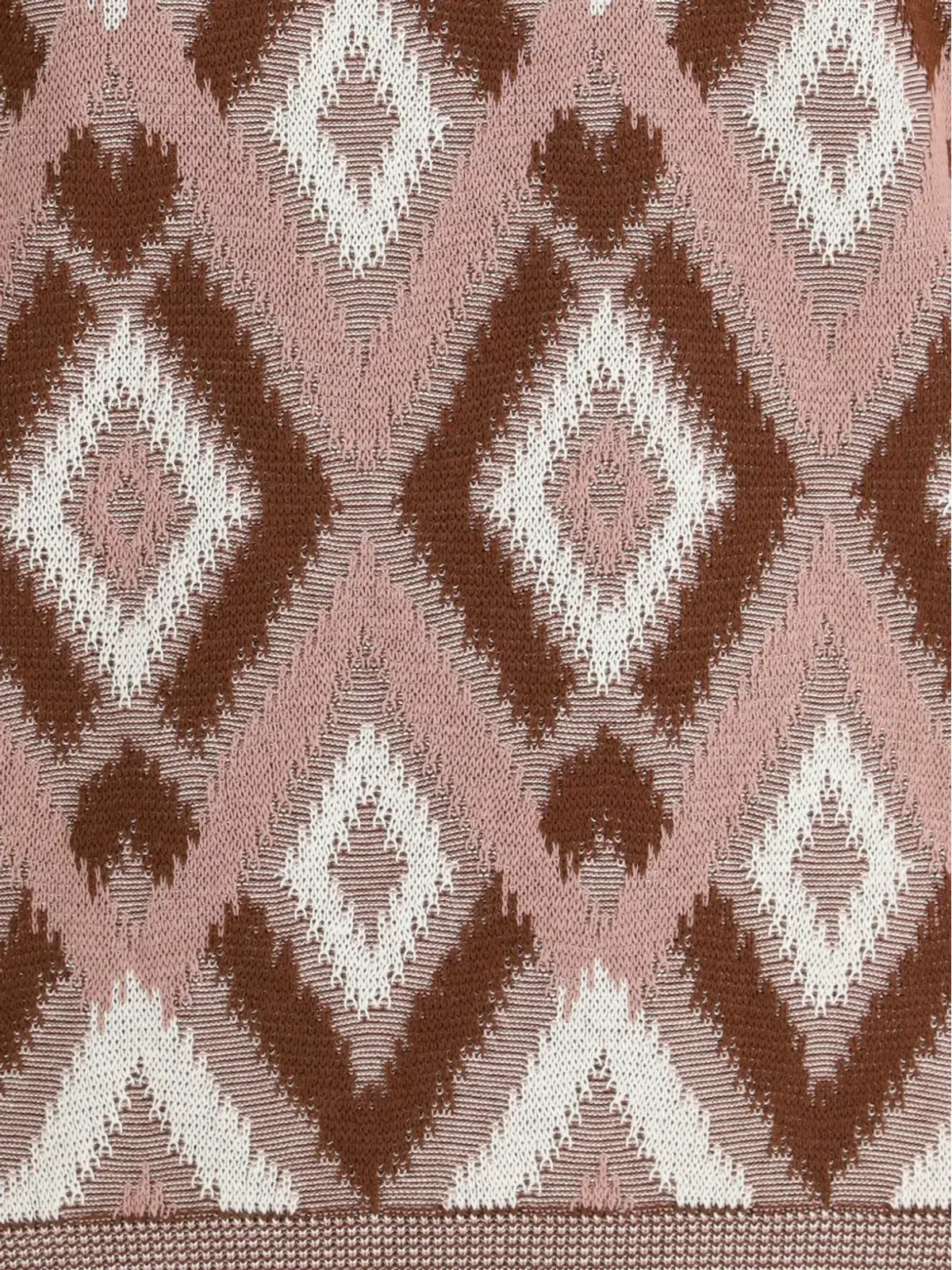 Piacenza Cashmere パターン柄の半袖セーター - 画像3
