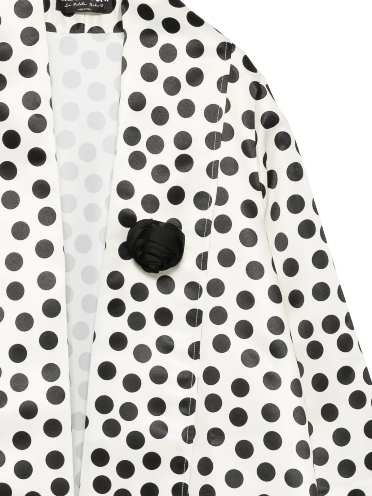 CHIARA BONI La Petite Robe ポルカドット オーバサイズコート - 画像3