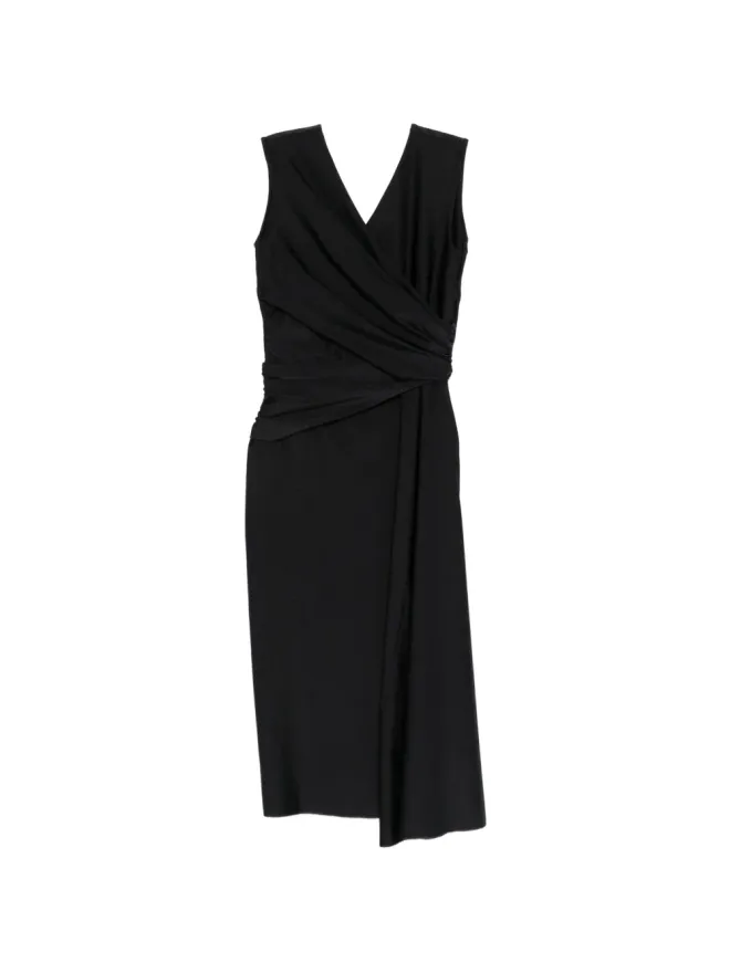 CHIARA BONI La Petite Robe CHIARA BONI La Petite Robe Vネック ノースリーブ ミディドレス - ブラックの商品画像
