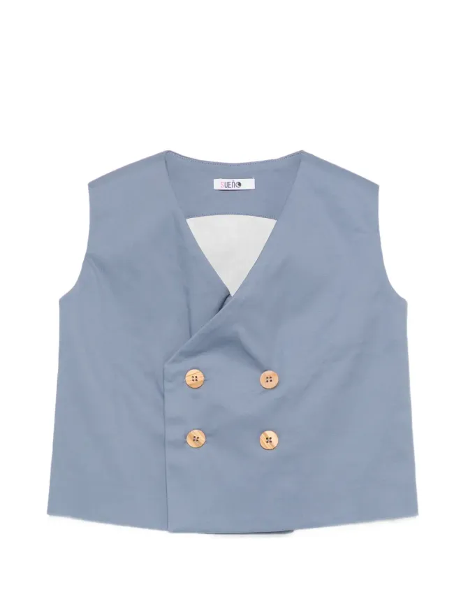 SUENOS Kidswear SUENOS Kidswear ダブルブレスト ウエストコート - ブルーの商品画像