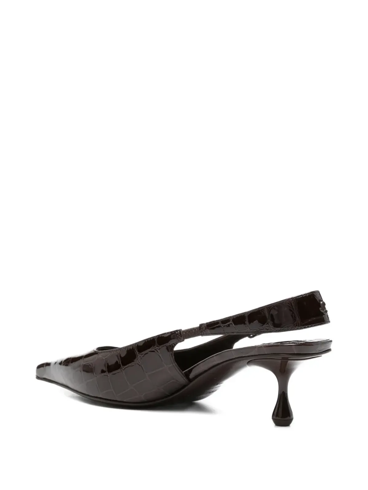 Jimmy Choo Amel crocodile-effect slingback pumps - 画像3