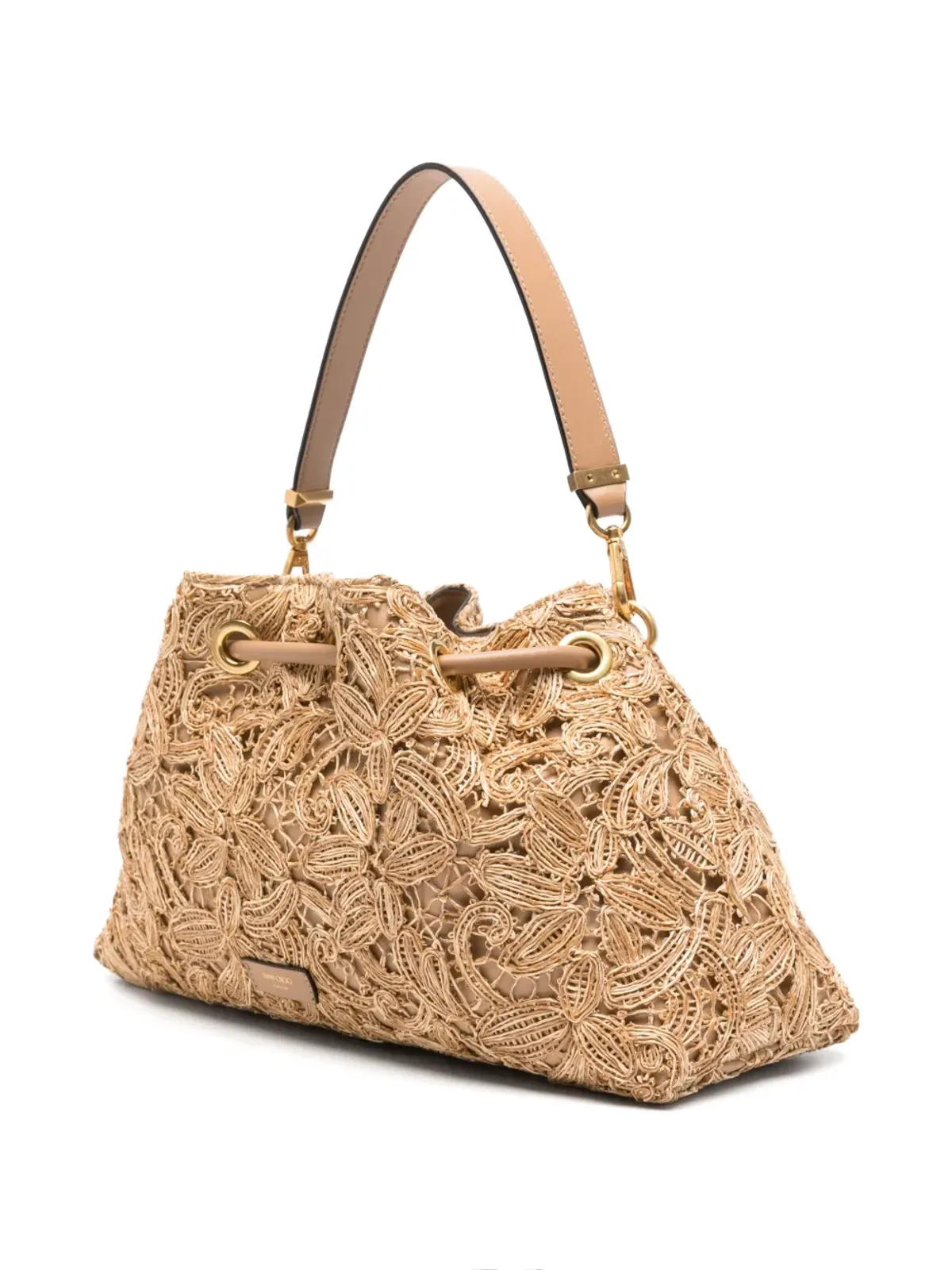 Jimmy Choo チンフラワーラフィア トートバッグ - 画像3