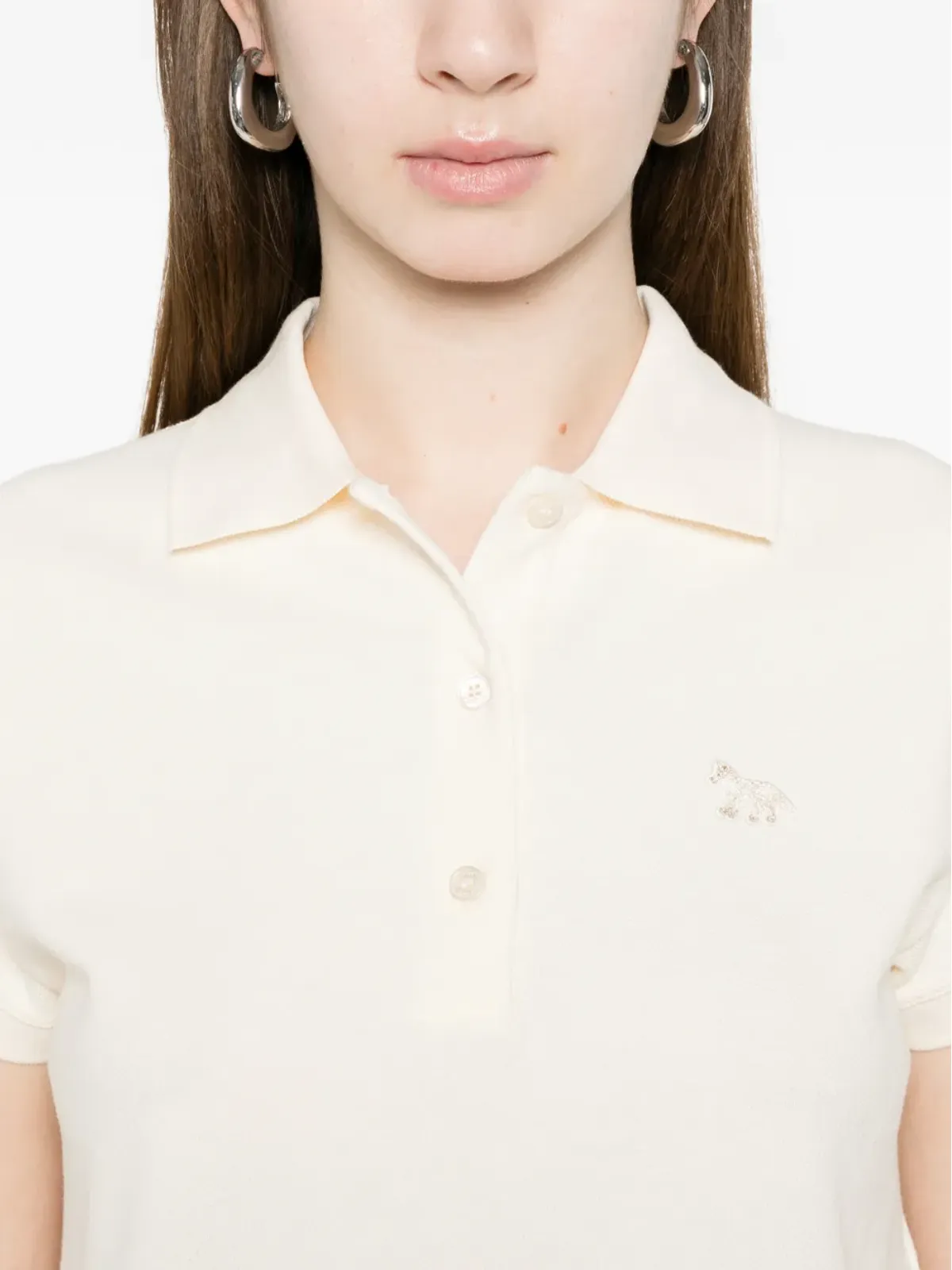 Maison Kitsuné ロゴパッチ ポロトップ - 画像5