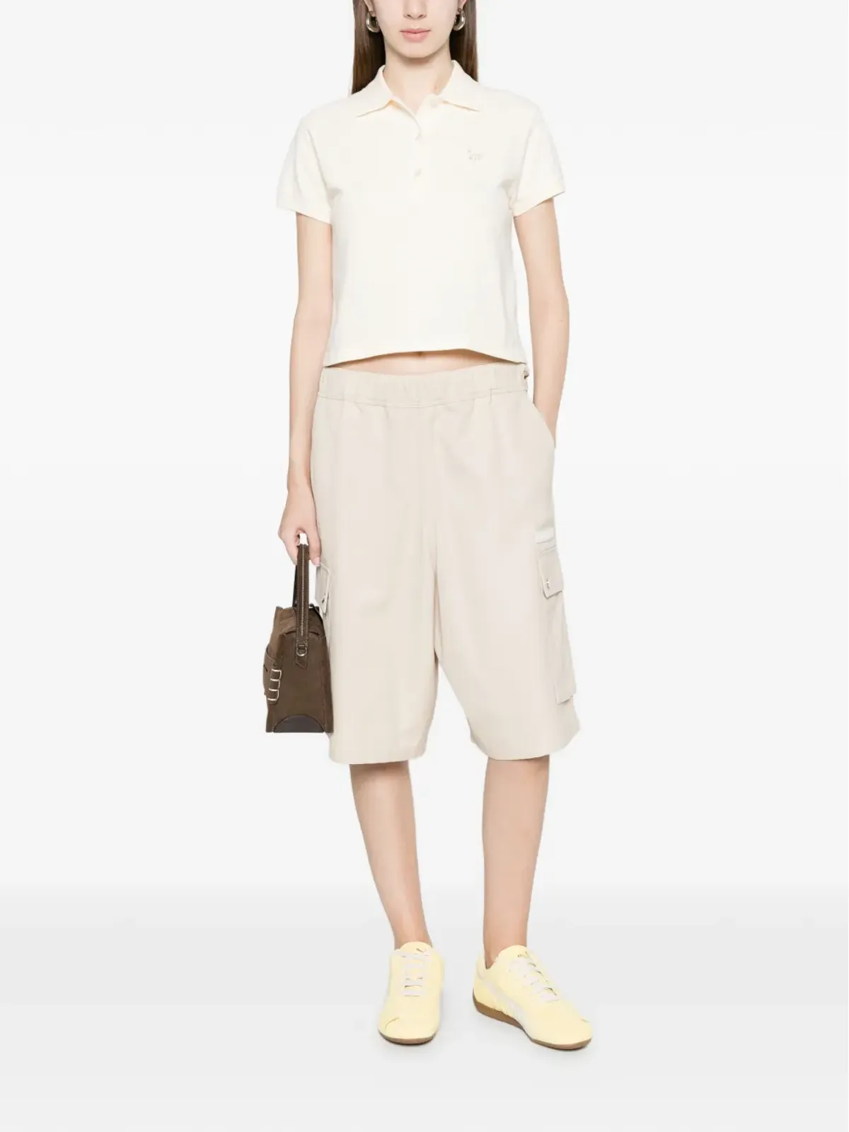 Maison Kitsuné ロゴパッチ ポロトップ - 画像2