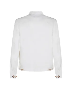 Altea ボタンフラップポケットジャケット - White - サムネイル2