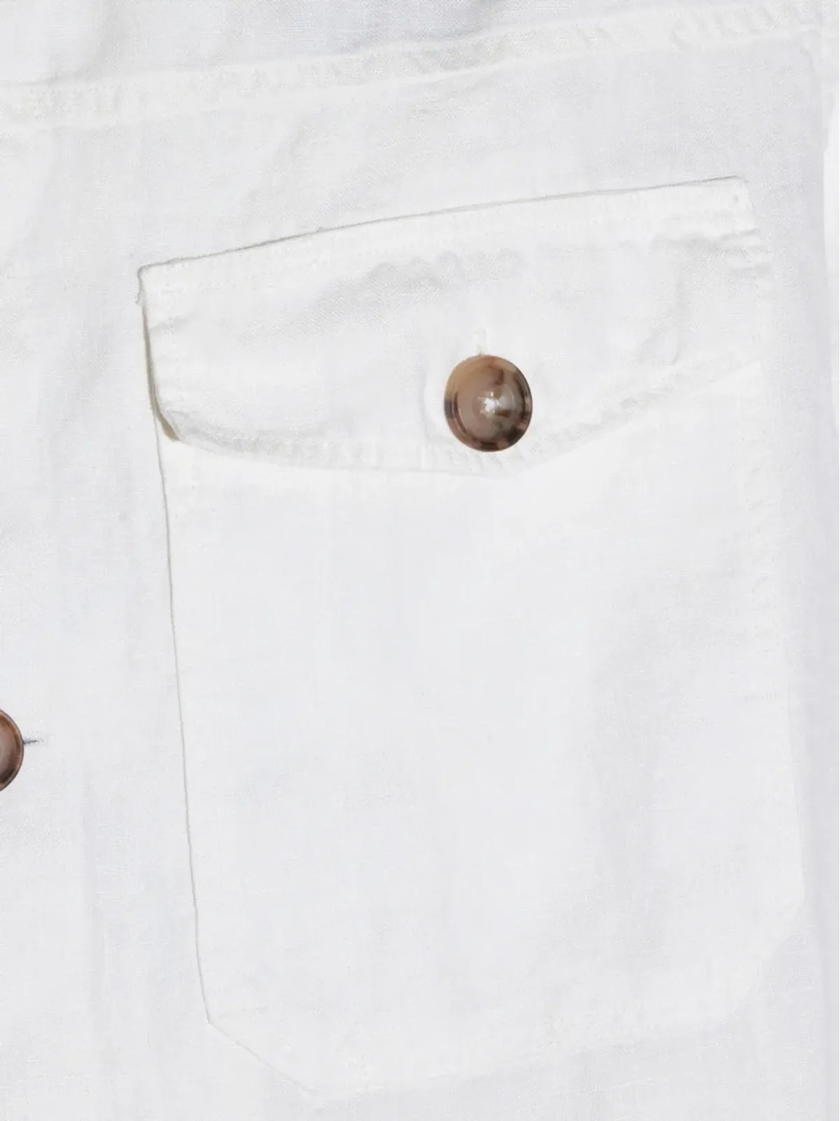 Altea ボタンフラップポケットジャケット - White - 画像4