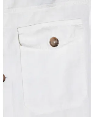 Altea ボタンフラップポケットジャケット - White - サムネイル4