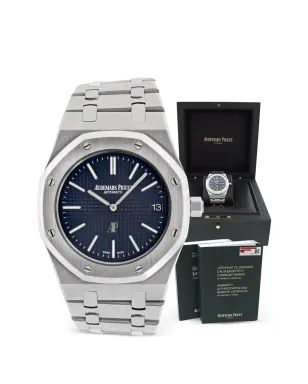 Audemars Piguet ロイヤルオーク腕時計 ブルー - サムネイル5