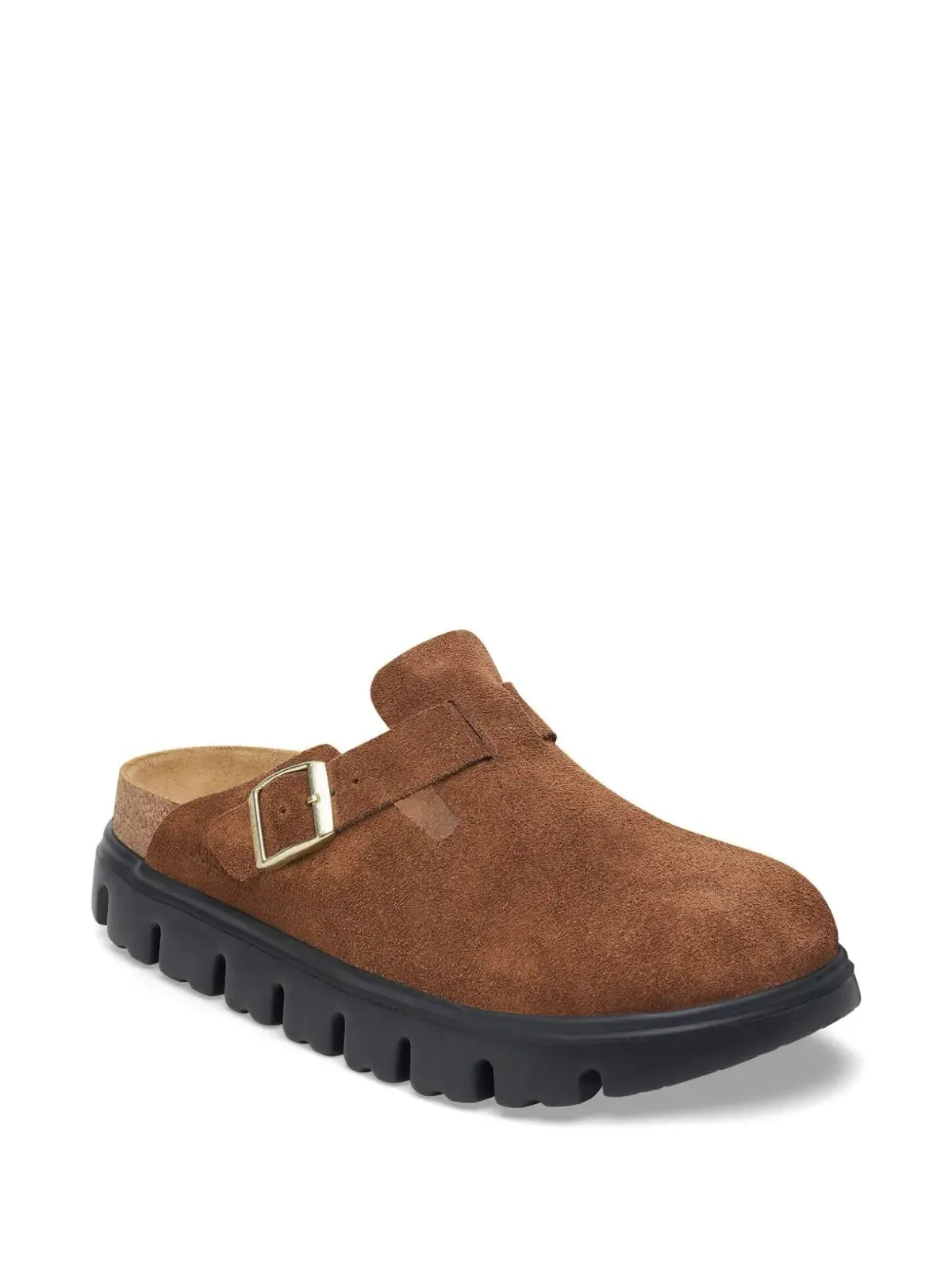 Birkenstock ボストン チャンキー スエード レザー スリッパ - 画像2