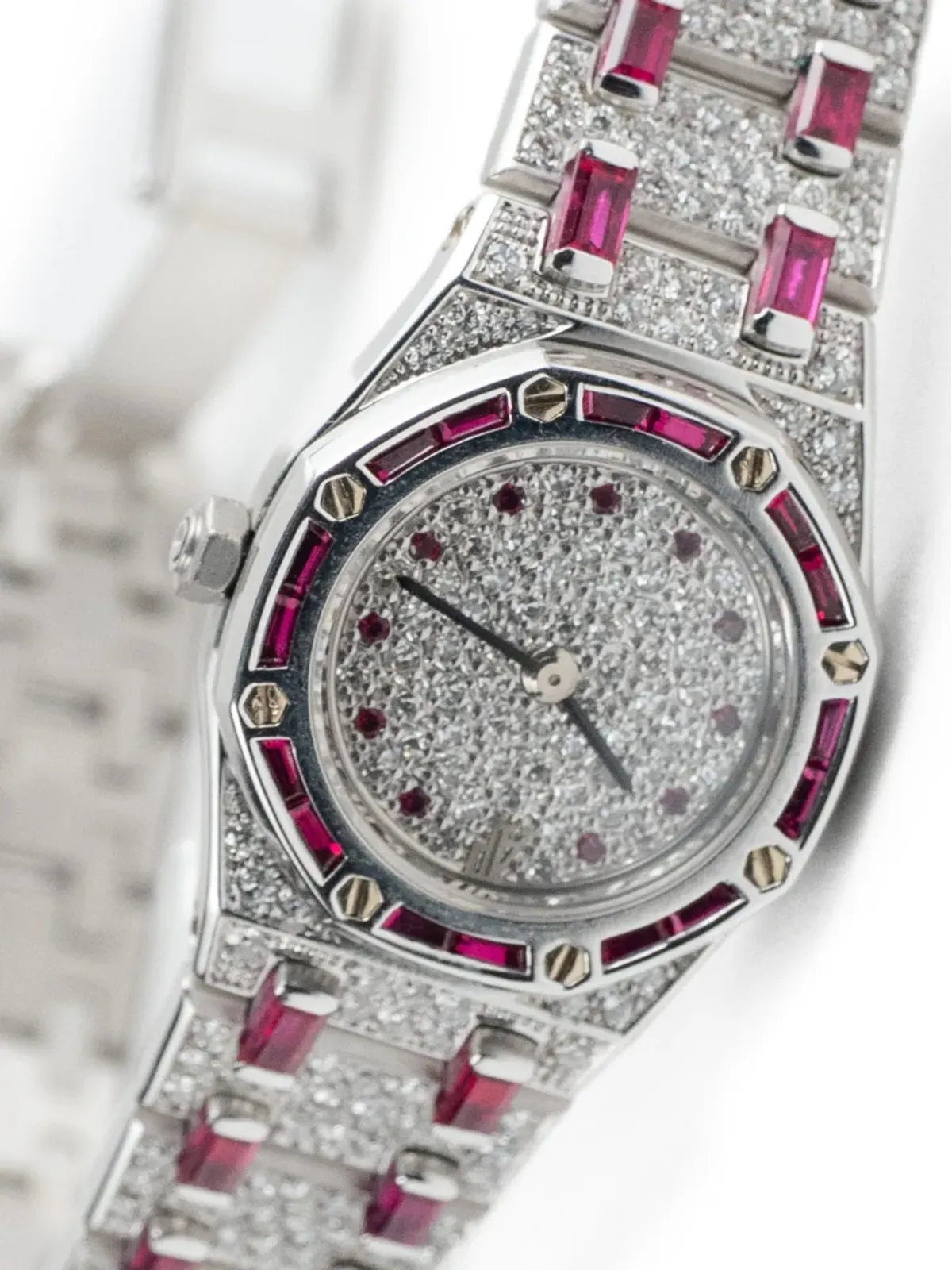 Audemars Piguet ロイヤルオーク ダイヤモンドベゼル ウォッチ - Silver - 画像5