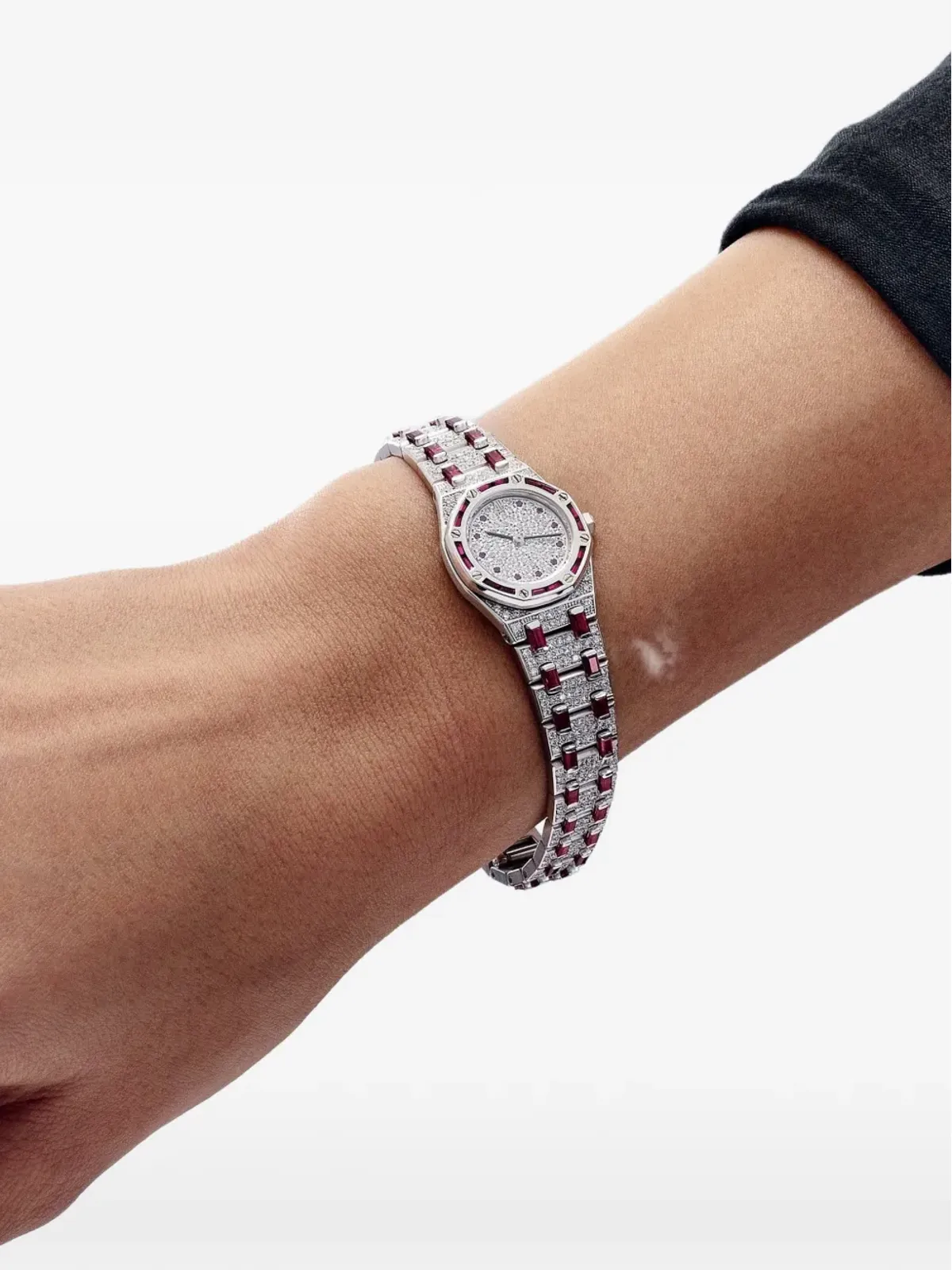 Audemars Piguet ロイヤルオーク ダイヤモンドベゼル ウォッチ - Silver - 画像2
