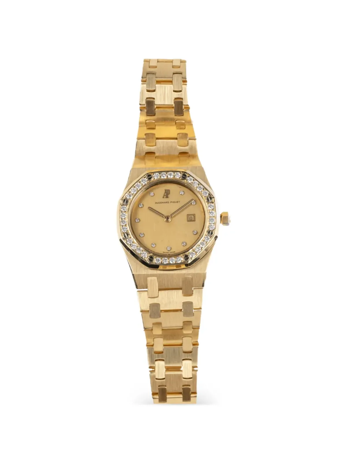 Audemars Piguet ロイヤルオーク バトンインデックス ダイヤモンドベゼル 腕時計 - ゴールド - 画像1
