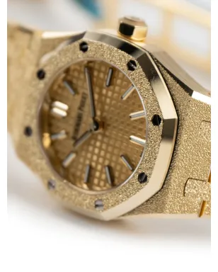 Audemars Piguet ロイヤルオーク フルーテッドクラウン ウォッチ ゴールド - サムネイル4